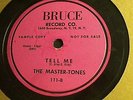 The Master-tones What'll You Do? Promo Bruce 111  Rare Blues doo-wop 78
