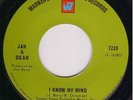 JAN & DEAN 45 On Warner Bros. - I Know My Mind / Laurel And Hardy