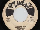 EARLES INC Close To You RARE FUNK SWEET SOUL 45 * Listen ZUDAN Symphonic Four 7