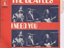 THE BEATLES I NEED YOU RARE FRENCH PS ODEON STEREO C006-04455 EX EX factory tab