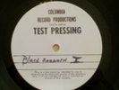 Black Sabbath Vinyl TEST PRESSING & Internal Warner Bros. Art Dept. Document