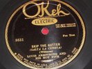 Louis Armstrong and His Hot Five on Okeh 78 8631, Skip The Gutter, Knee Drops