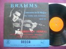 DECCA LXT 2949 BRAHMS violin conc FERRAS, SCHURICHT, NM