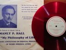 MANLY P. HALL My Philosophy of Life RED VINYL 10