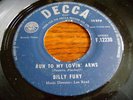 BILLY FURY-HONG KONG ISSUE RUN TO MY LOVIN ARMS/ WHERE DO YOU RUN- C.1960s