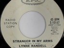 rare Soul 45 LYNNE RANDELL stranger in my arms EPIC