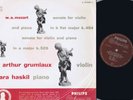 HASKIL & GRUMIAUX MINIGROOVE LABEL MOZART LP