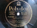 Chausson Poeme Jacques Thibaud Polydor 2X78rpm