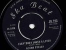SKA BEAT/NORMA FRASER - EVERYBODY LOVES A LOVER/1965/NM