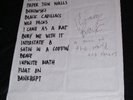 Modest Mouse, Hand Written/Hand Signed Set List, 2004