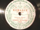 78rpm ARMIDA SENATRA violin solo SIMON+WIENIAWSKI - Anchor Phonogram