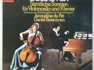 DU PRE - BARENBOIM 3LP BOX SET BEETHOVEN CELLO PIANO SONATAS EMI STEREO MINT