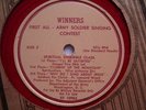 1945 V DISC FIRST ALL ARMY SOLDIER SINGING CONTEST Winners Radio Transcription78