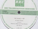Orig 74 BBC Transcription LP My Music 108/109 EX condition rare radio broadcast