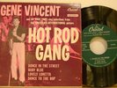 45 ROCKABILLY GENE VINCENT & Blue Caps Capitol EP HOT ROD GANG RARE--- HEAR IT