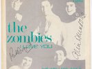 ZOMBIES I Love You RARE SIGNED Sweden p/s psych mod Colin Blunstone ROD ARGENT