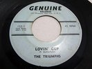 THE TRIUMPHS - LOVIN' CUP Garage Music 45 rpm Genuine Label 152-1 LISTEN