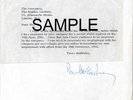 BEATLES Paul McCartney Resignation Signed Typed Letter