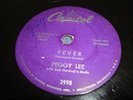 POPULAR/ ROCK & ROLL- PEGGY LEE- CAPITOL 78 RPM- FEVER / YOU DON'T KNOW- LISTEN