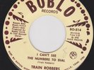 TRAIN ROBBERS on BOBLO Jackie / I can't see the numbers to dial SOUL 45