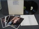 THE BEATLES 1968 WHITE ALBUM LP w/ RARE SONG STICKER ON FRONT COVER +ALL INSERTS