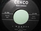 ROY MILTON - Hop-Skip-Jump/I wonder 45 Cenco 112 NM- Northern Soul R&B EX+ *HEAR
