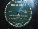 Very Rare 1930s Gennett Sound Effects 78; Thompson Sub-Machine Gun, 37mm Guns