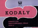 JANOS STARKER KODALY SOLO CELLO PERIOD SPL 510