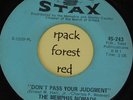 THE MEMPHIS NOMADS - Don't Pass Judgement - STAX -  -  Listen