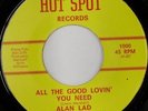 rare Soul Funk 45 ALAN LAD on HOT SPOT Listen