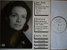 ABEL, JENNY Bach Partita #2 Solo,Bacewicz Violin Sonata Solo PODIUM WOW-003 NM