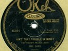 Okeh 45304 CROCKETT WARD & HIS BOYS Ain't That Trouble In Mind CLASSIC NC 1927