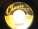 THE SPANIELS - CHANCE- 1141- BABY IT'S YOU , BOUNCE - RARE  DOO - WOP - ORIGINAL