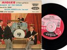 LES AIGLES ET LEURS GUITARES  EP45T MARCH OF THE EAGLES VOGUE AVEC LANGUETTE