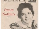 RARE Brenda Lee 45 & Picture Sleeve SWEET NOTHIN'S Decca 30967 Listen