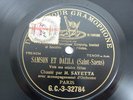 78T DISQUE GC 3-32784/89  M.SAYETTA /M. BEYLE TITRES WERTHER - SAMSON ET DALILA