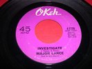 Northern Soul 45 MAJOR LANCE Investigate / Little Young Lover OKEH 7250 Orig VG+
