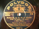 3x 78rpm STROSS QUARTET pl. Beethoven - RARE POLYDOR 
