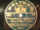 4x 78rpm STROSS QUARTET - BEETHOVEN String Qu. G Major