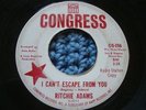RITCHIE ADAMS on Congress - I Can't Escape From You - classic northern soul 45