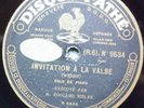 EDOUARD RISLER / WEBER  / DISQUE PATHE   78 RPM