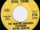 GROUP 45 NEWTON BROTHERS (WAYNE NEWTON) THE REAL THING/I SPY CAP. DJ 4236