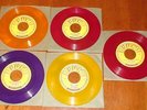 Elvis Presley - Sun #215, 210, 209, 223 & 217 Colored Vinyl 45's - Unplayed...