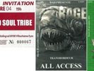RAGE   ancien billet concert +all access lyon 2004