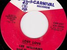 NORTHERN SOUL on 45 RPM - LEE WILLIAMS & THE CYMBALS on CARNIVAL RECORDS