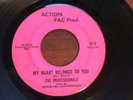 The Professionals in-demand Rare Sweet  Soul 45 My Heart Belongs Action Pac 707