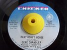 Funk 45 GENE CHANDLER In My Body's House HEAR Hard Times Version Checker Rare
