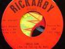 Rockabilly 45 RICKI SANRO Uncle Sam You're Taking My RICKARBY Records 104 LISTEN