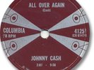 JOHNNY CASH Country 78 RPM Record. All Over Again/What Do I Care
