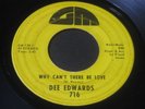 Dee Edwards   Why Can't There Be Love   GM   northern soul / funk 45 HEAR